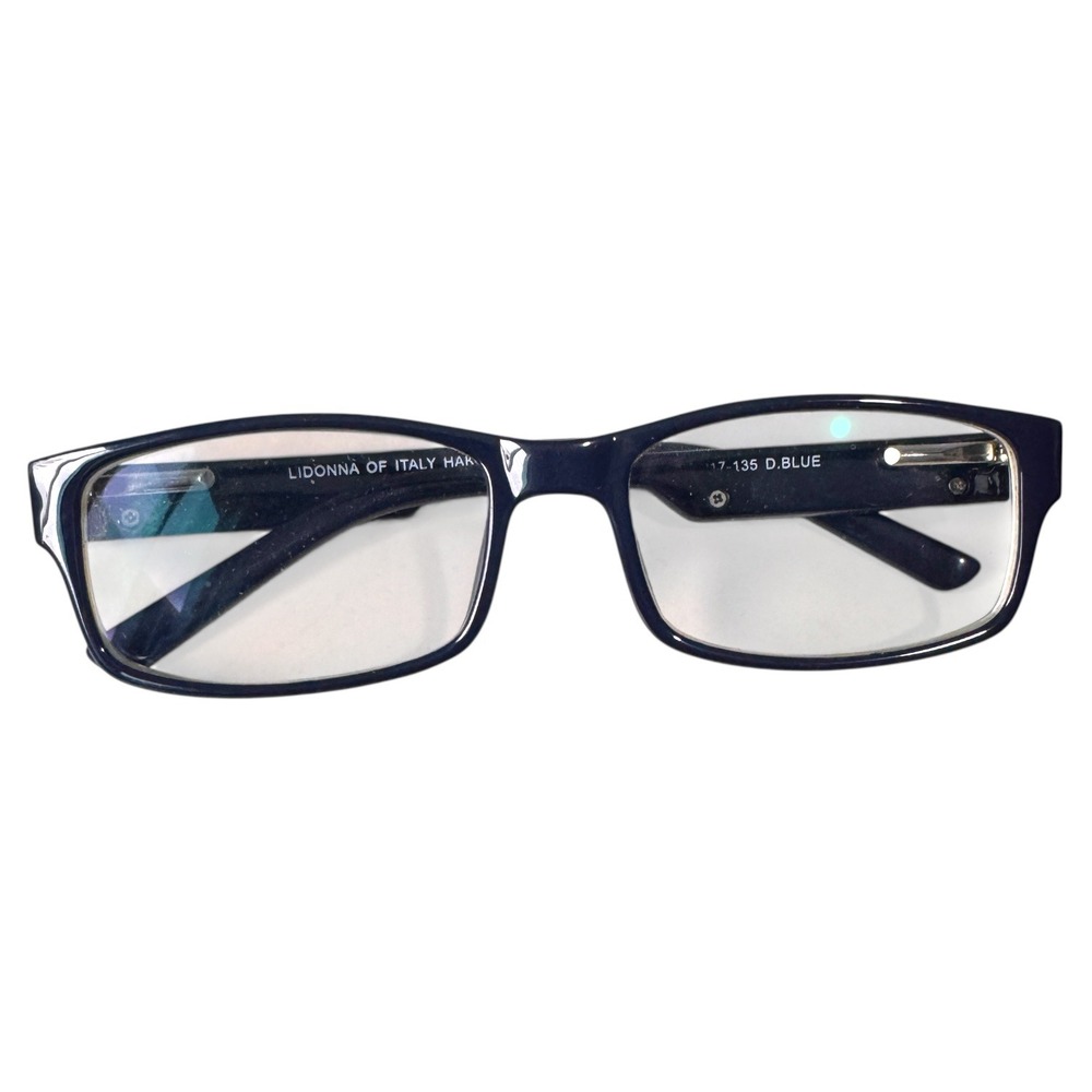 LIDONNA of Italy Designer Eyeglasses Frames Blue Rectangular‎ Rx Ready